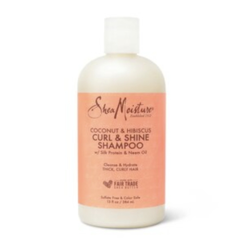 🪷5/$25! SheaMoisture Coconut Hibiscus Curl & Shine Shampoo Travel Size New